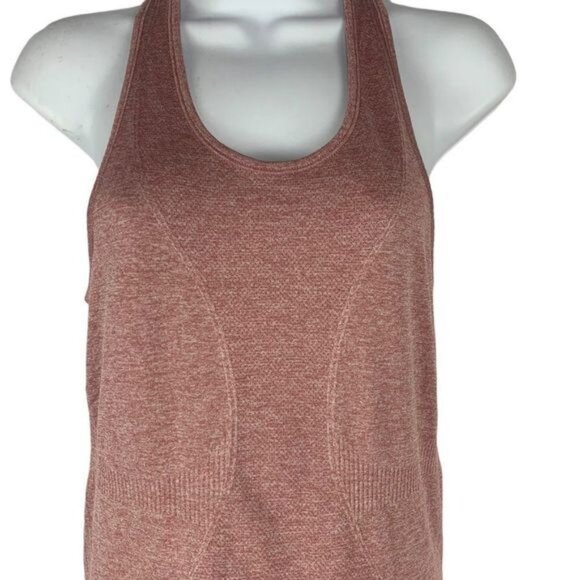 Zyia Active Size XS Womens Seamless Racerback Tank Top Pink Heathered - Picture 2 of 4
